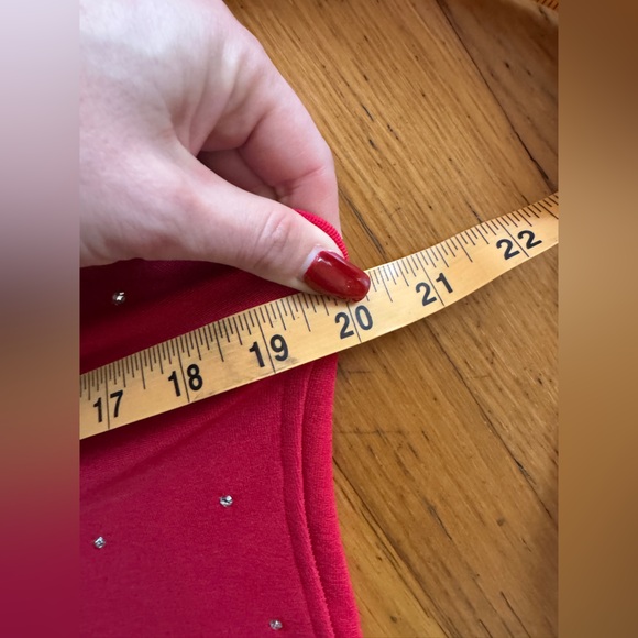 80s Vintage Red Tadashi Stretch Mini Dress - Picture 14 of 15